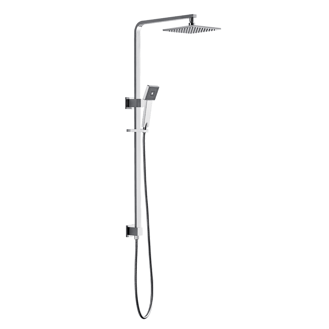 Rail Shower with Overhead
