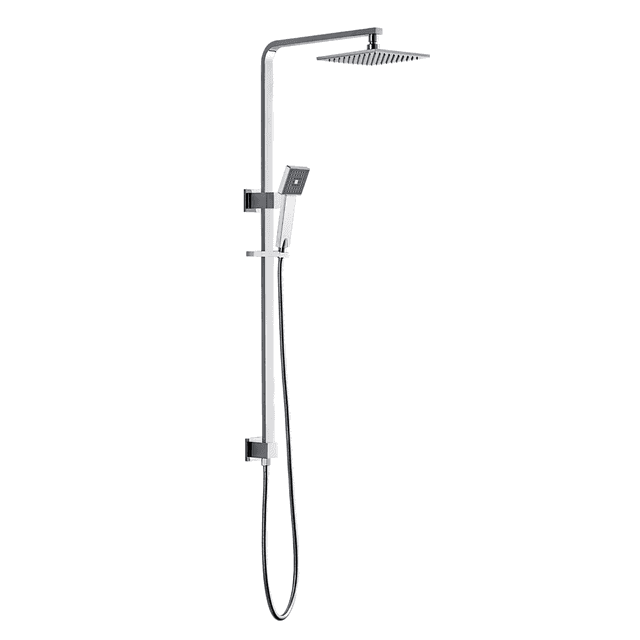 Rail Shower with Overhead